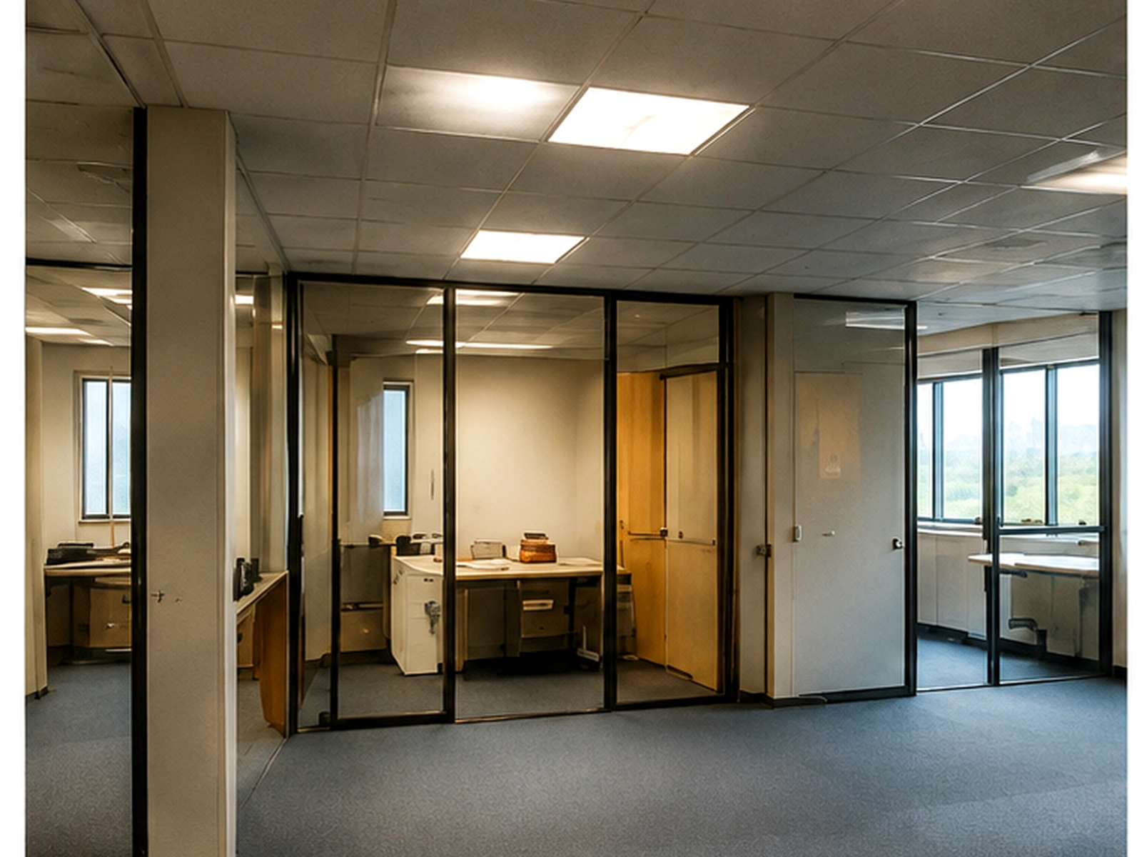 Office area before refurbishment