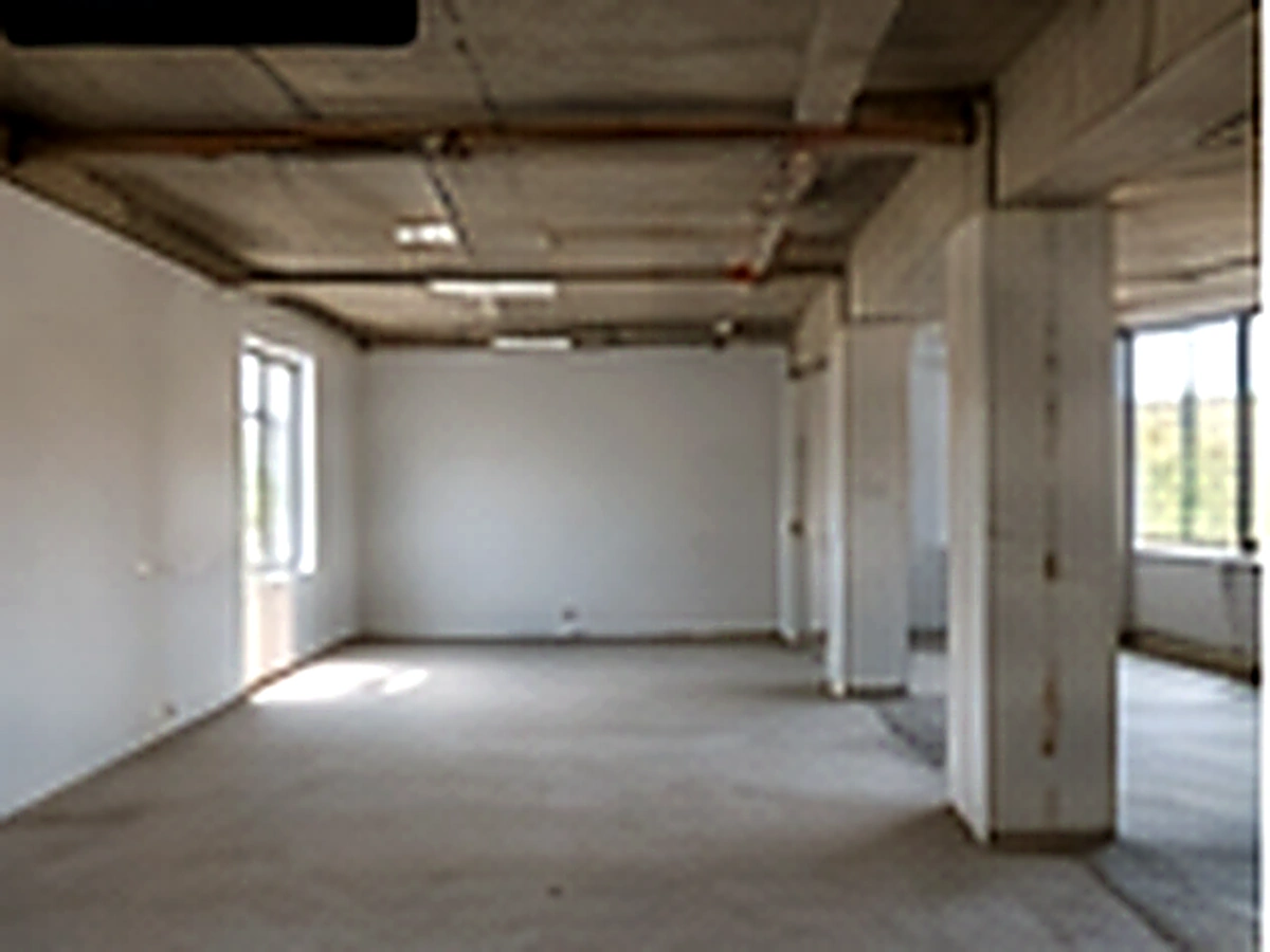 Empty commercial retail unit before shop fit-out