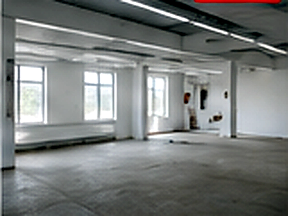 Commercial office and warehouse space after whiteboxing and make-good works